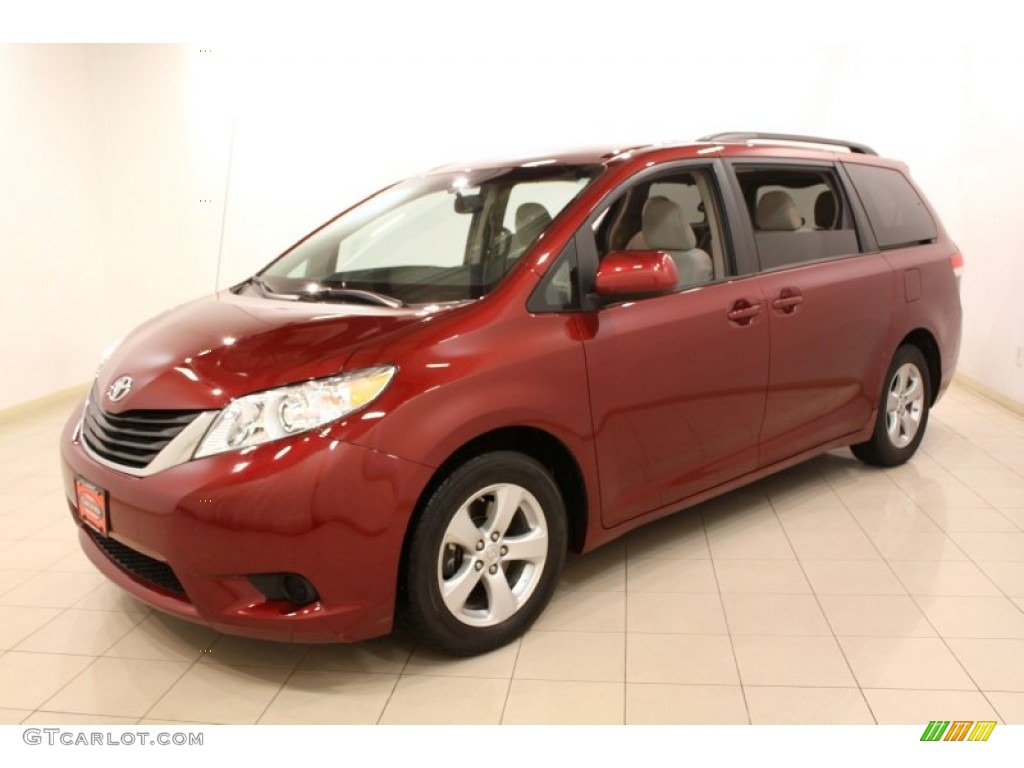 Salsa Red Pearl 2011 Toyota Sienna LE Exterior Photo #76996634