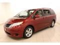 Salsa Red Pearl 2011 Toyota Sienna LE Exterior