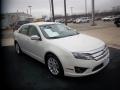2011 White Suede Ford Fusion SEL  photo #3