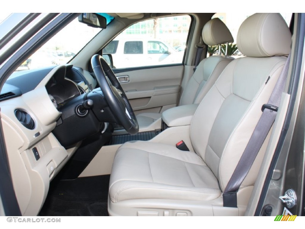 Beige Interior 2011 Honda Pilot EX-L Photo #76998266