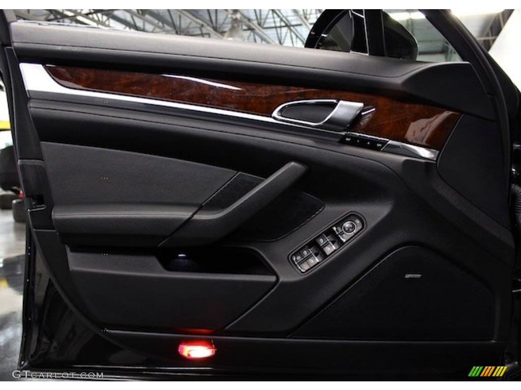 2012 Porsche Panamera 4S Black Door Panel Photo #76998571