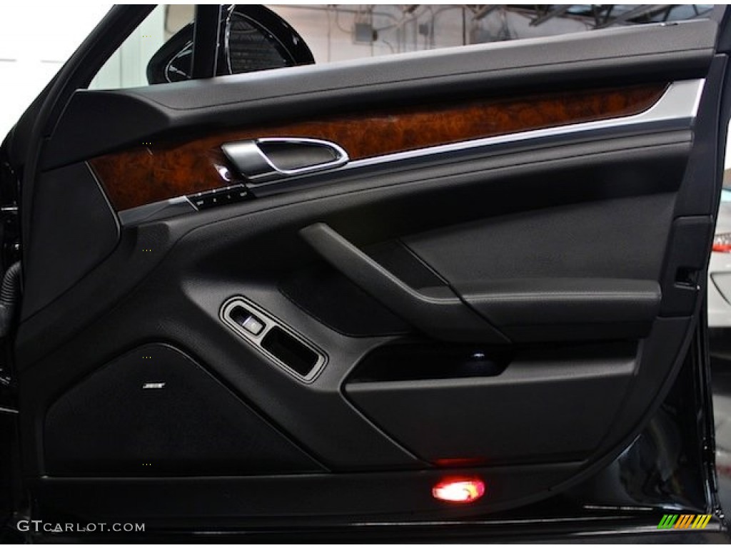 2012 Porsche Panamera 4S Black Door Panel Photo #76998592