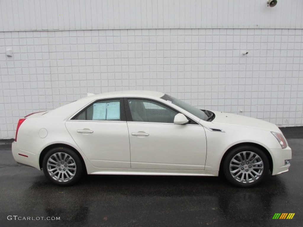 White Diamond Tricoat 2013 Cadillac CTS 4 3.6 AWD Sedan Exterior Photo #76998786