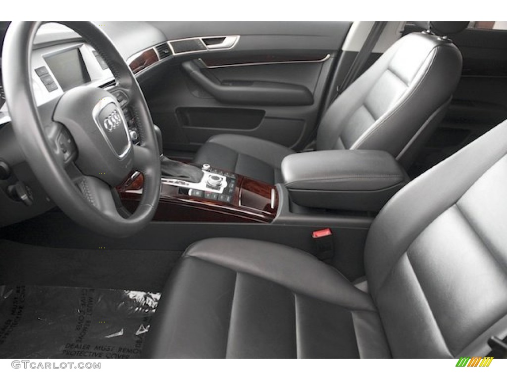 Black Interior 2009 Audi A6 3.2 Sedan Photo #76999260