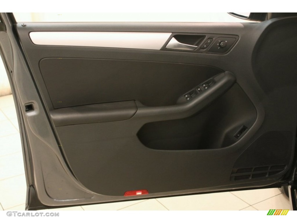 2012 Volkswagen Jetta TDI Sedan Titan Black Door Panel Photo #76999317