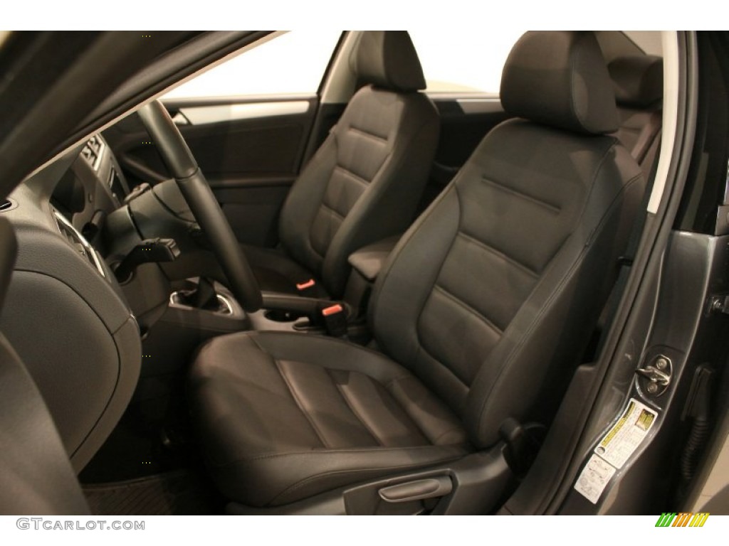 Titan Black Interior 2012 Volkswagen Jetta TDI Sedan Photo #76999365