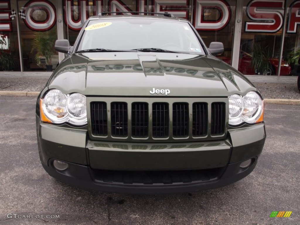 2008 Grand Cherokee Laredo 4x4 - Jeep Green Metallic / Dark Slate Gray/Light Graystone photo #3