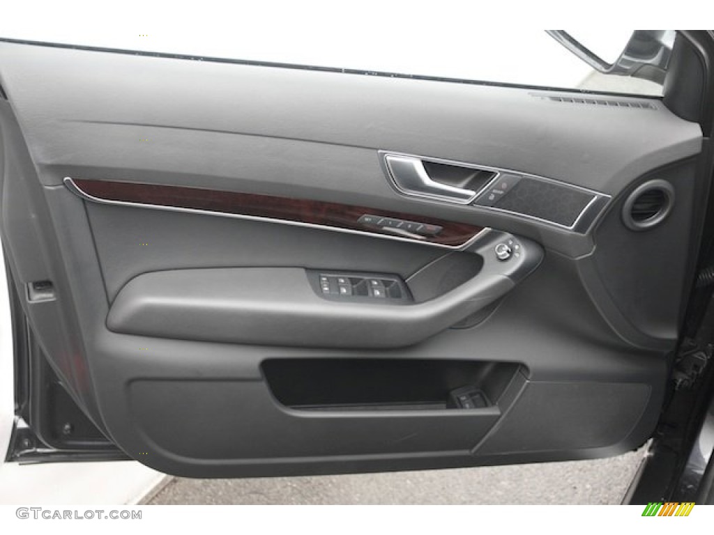 2009 Audi A6 3.2 Sedan Black Door Panel Photo #76999775