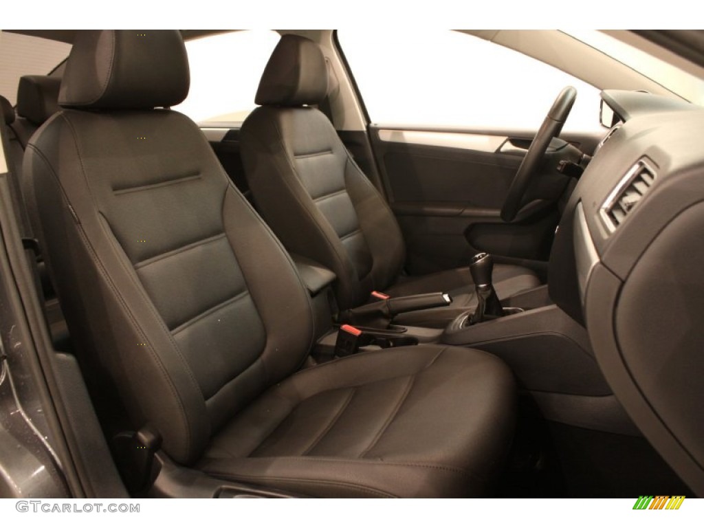 Titan Black Interior 2012 Volkswagen Jetta TDI Sedan Photo #76999874