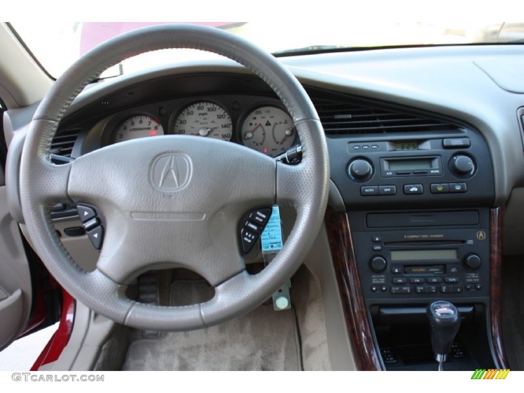 2001 Acura CL 3.2 Type S Parchment Steering Wheel Photo #76999971