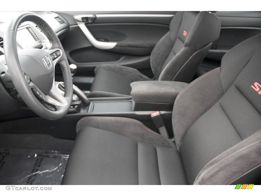 Black Interior 2011 Honda Civic Si Coupe Photo #77000058