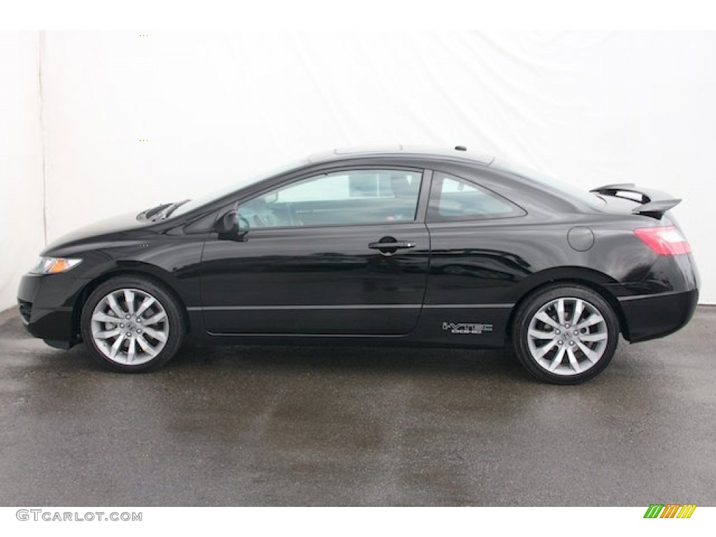 Crystal Black Pearl 2011 Honda Civic Si Coupe Exterior Photo #77000163