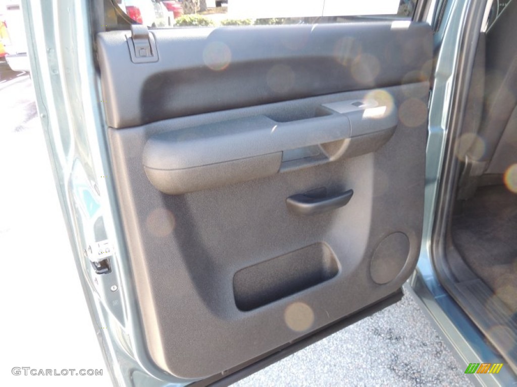 2009 Silverado 1500 LS Crew Cab - Blue Granite Metallic / Ebony photo #7