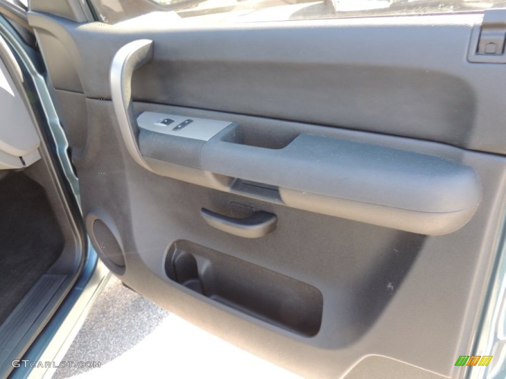 2009 Silverado 1500 LS Crew Cab - Blue Granite Metallic / Ebony photo #9