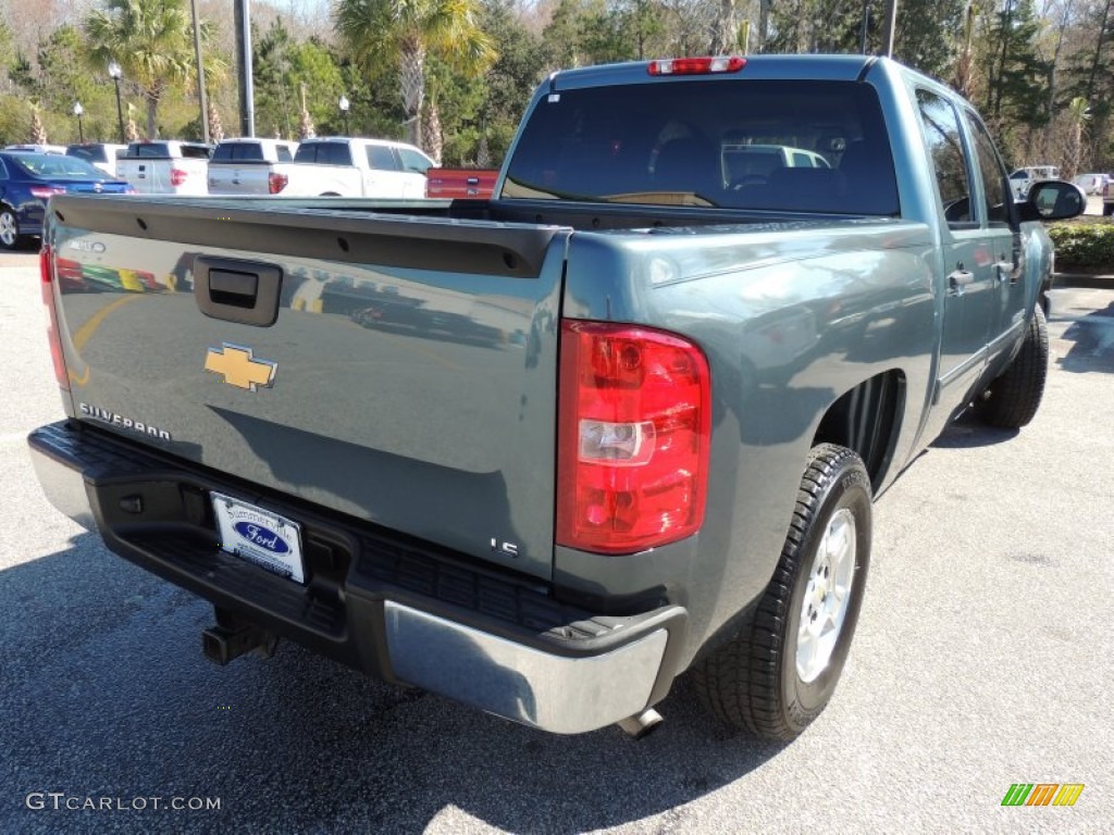 2009 Silverado 1500 LS Crew Cab - Blue Granite Metallic / Ebony photo #13