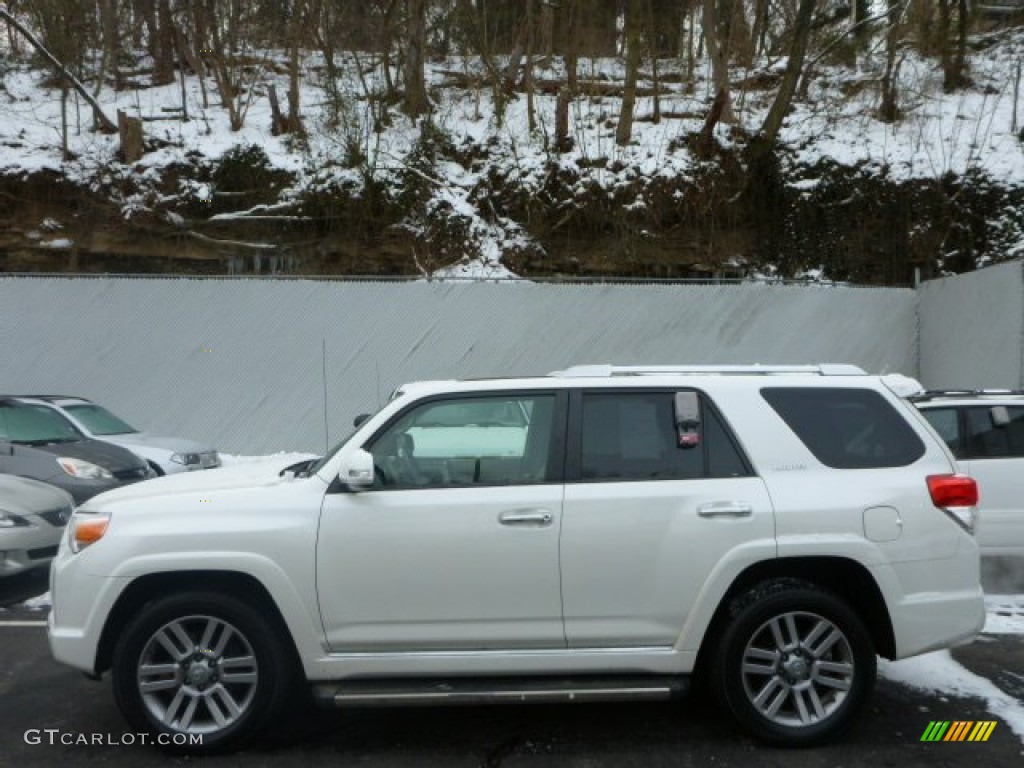 2011 4Runner Limited 4x4 - Blizzard White Pearl / Sand Beige Leather photo #2
