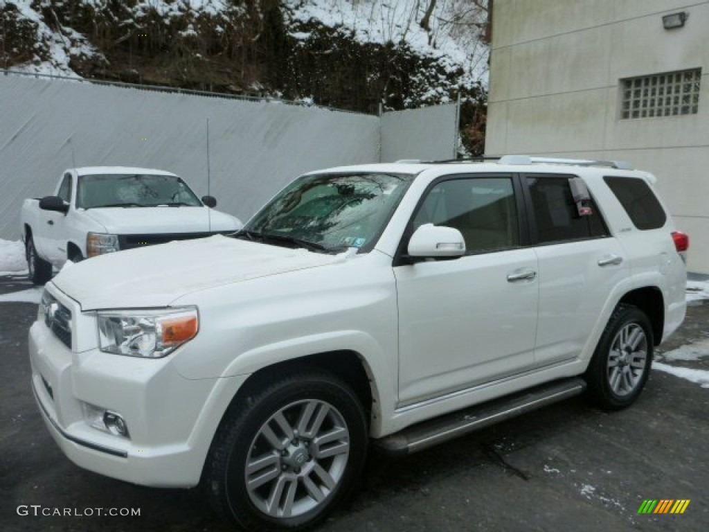 2011 4Runner Limited 4x4 - Blizzard White Pearl / Sand Beige Leather photo #3