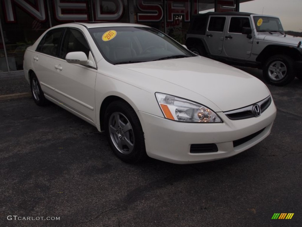 Taffeta White 2007 Honda Accord Hybrid Sedan Exterior Photo #77000984