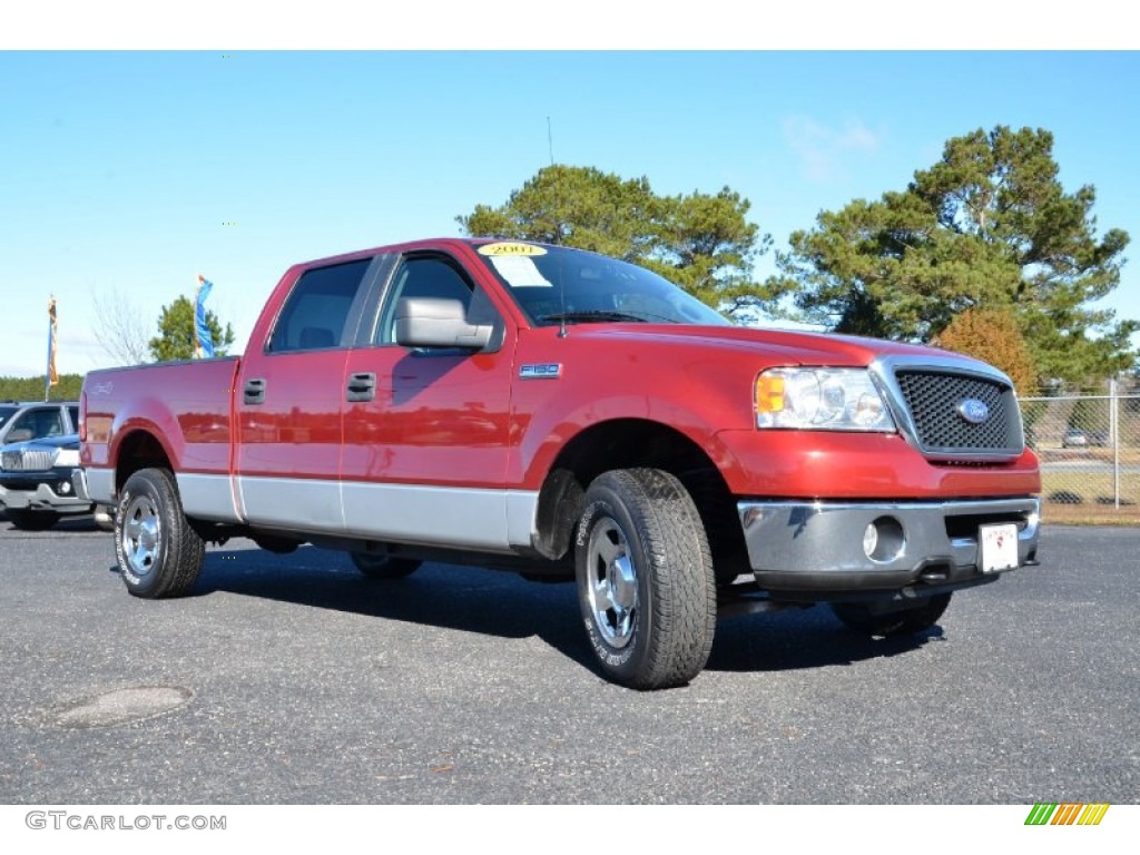 Redfire Metallic 2007 Ford F150 XLT SuperCrew 4x4 Exterior Photo #77002185