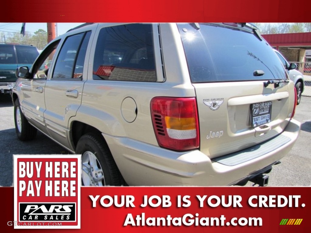 2000 Grand Cherokee Limited - Champagne Pearlcoat / Camel photo #2