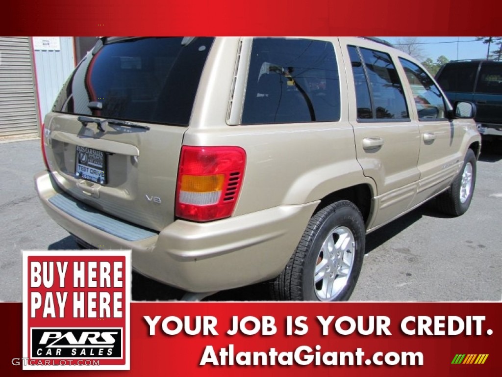 2000 Grand Cherokee Limited - Champagne Pearlcoat / Camel photo #3