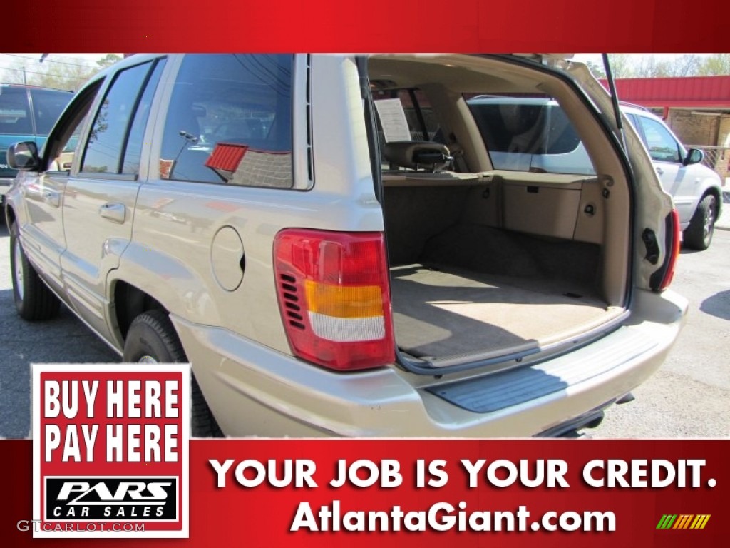 2000 Grand Cherokee Limited - Champagne Pearlcoat / Camel photo #9