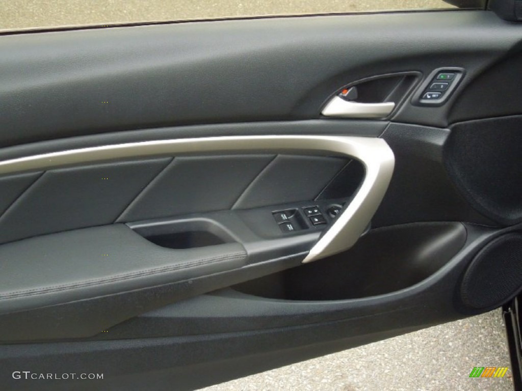 2011 Honda Accord EX-L V6 Sedan Black Door Panel Photo #77005782