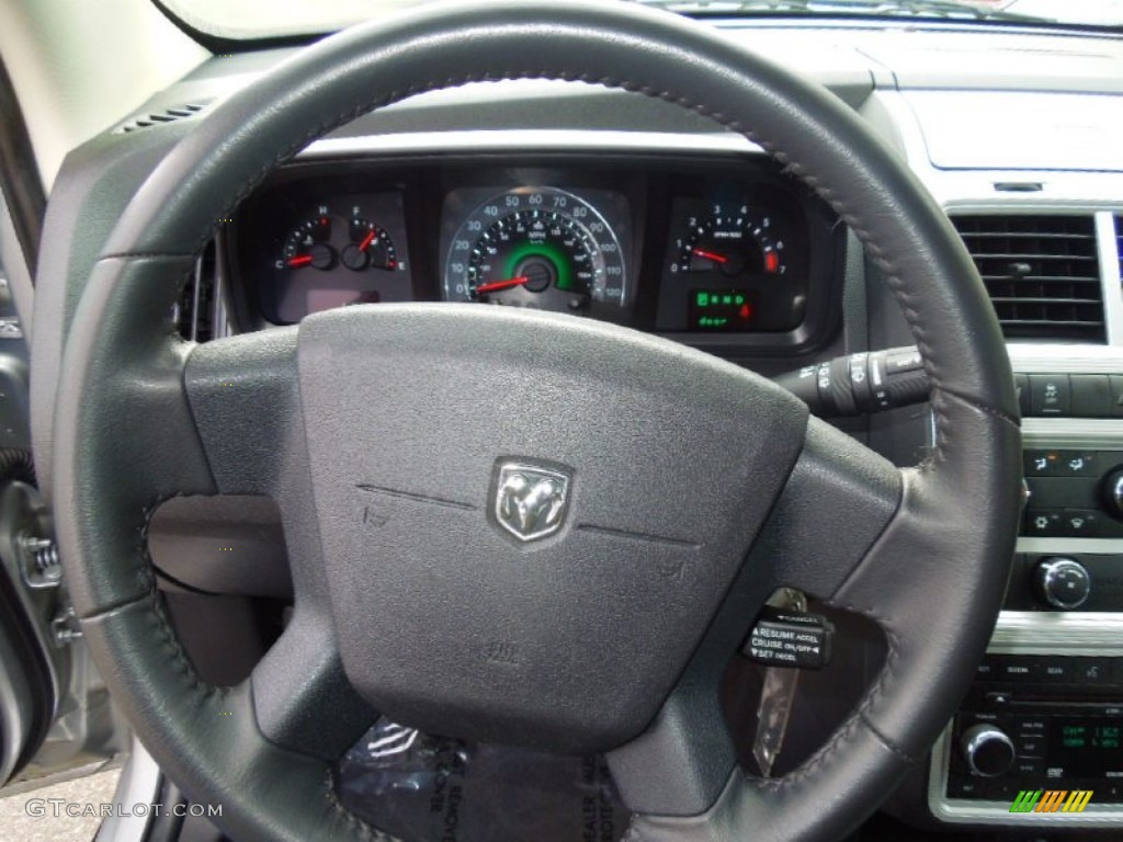 2010 Dodge Journey SXT Dark Slate Gray Steering Wheel Photo #77006544