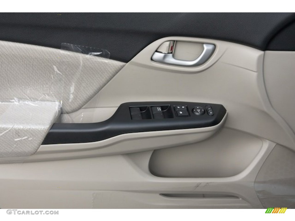 2013 Honda Civic LX Sedan Beige Door Panel Photo #77006832