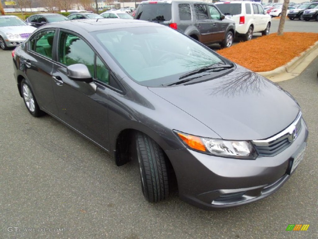 Polished Metal Metallic 2012 Honda Civic EX Sedan Exterior Photo #77006880