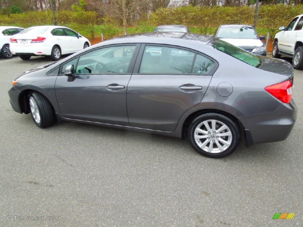 Polished Metal Metallic 2012 Honda Civic EX Sedan Exterior Photo #77006973