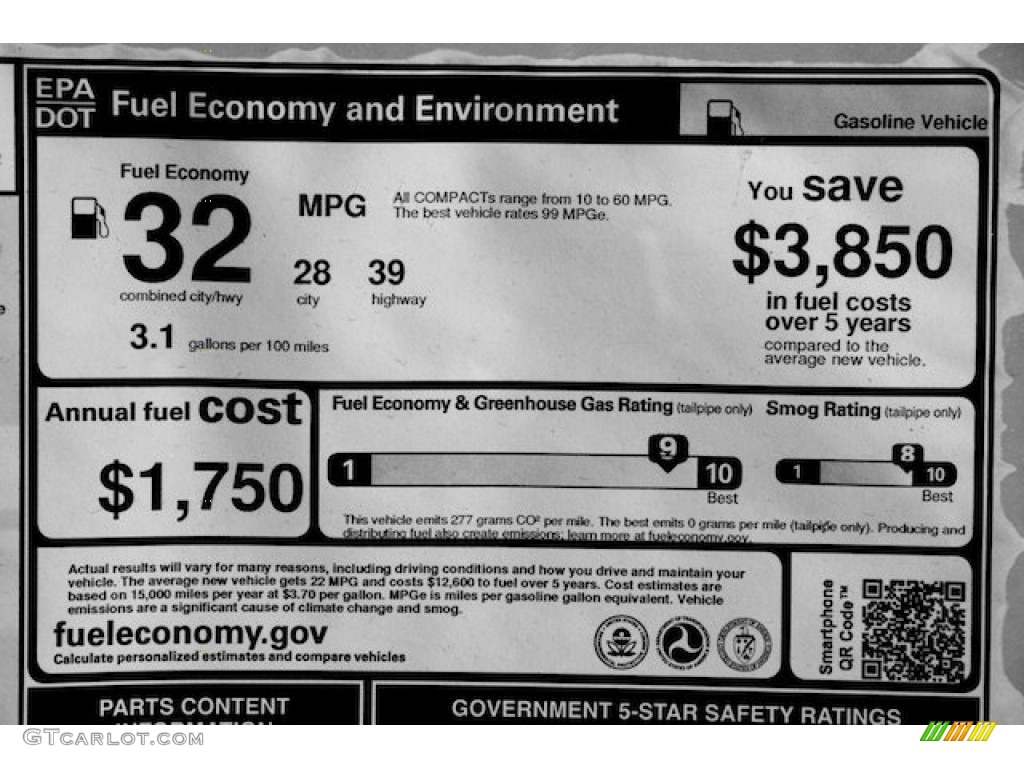 2013 Honda Civic LX Sedan Window Sticker Photo #77007000
