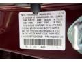  2013 Civic LX Sedan Crimson Red Pearl Color Code R543P