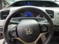 Gray 2012 Honda Civic EX Sedan Steering Wheel