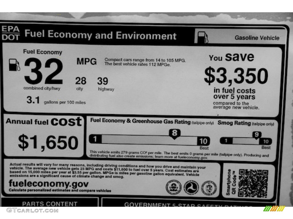 2013 Honda Civic EX Coupe Window Sticker Photo #77007381