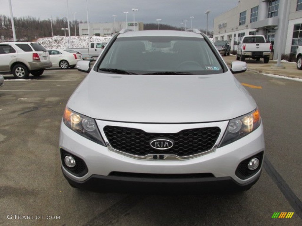 2011 Sorento LX AWD - Bright Silver / Black photo #5