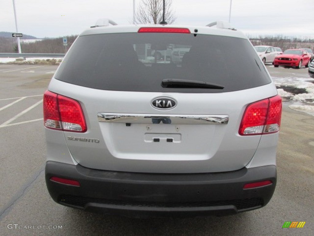 2011 Sorento LX AWD - Bright Silver / Black photo #9