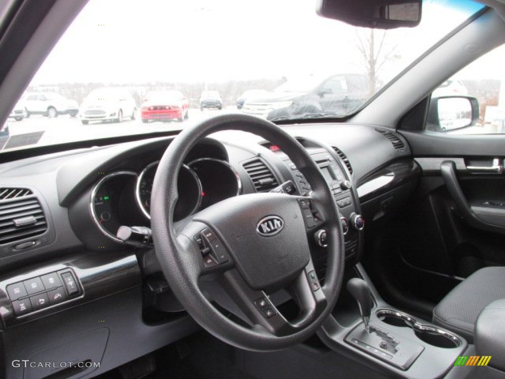 2011 Kia Sorento LX AWD Black Dashboard Photo #77007528