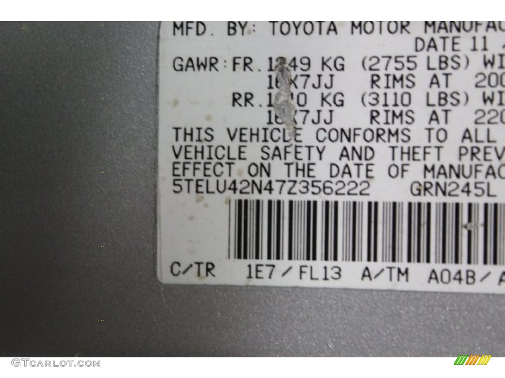 2007 Toyota Tacoma V6 TRD Double Cab 4x4 Parts Photos
