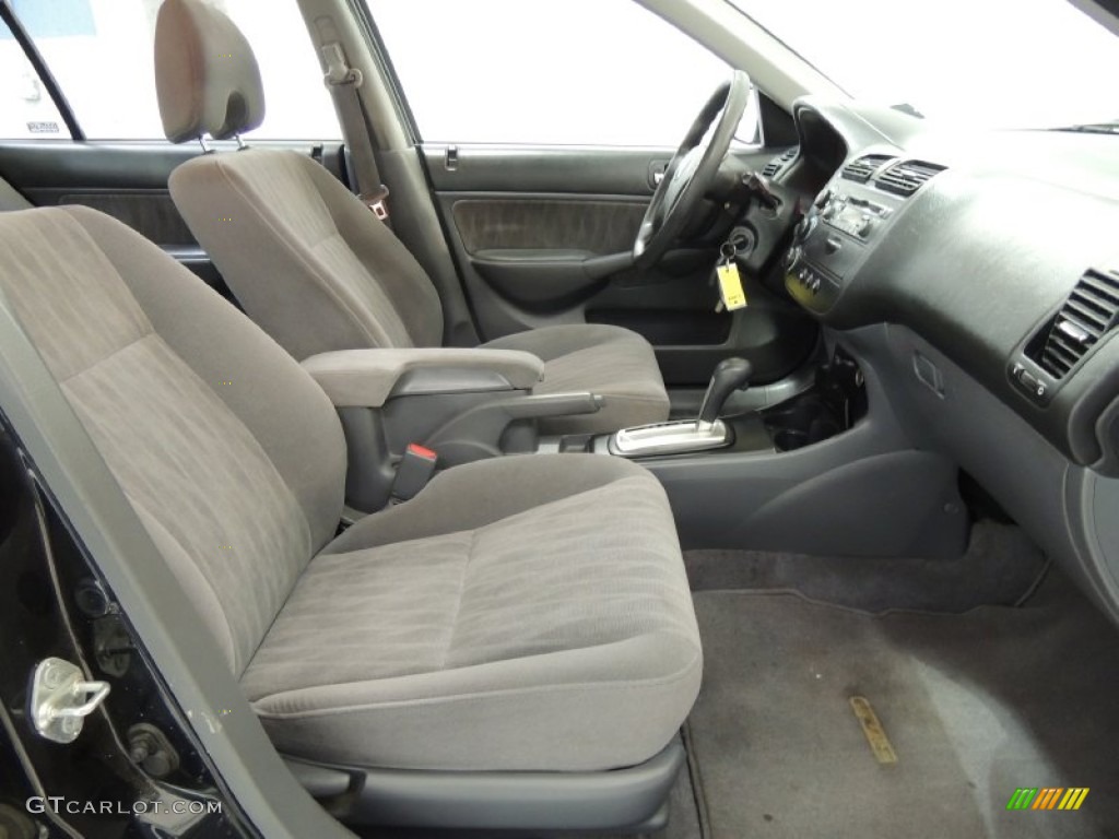 Gray Interior 2004 Honda Civic LX Sedan Photo #77009602