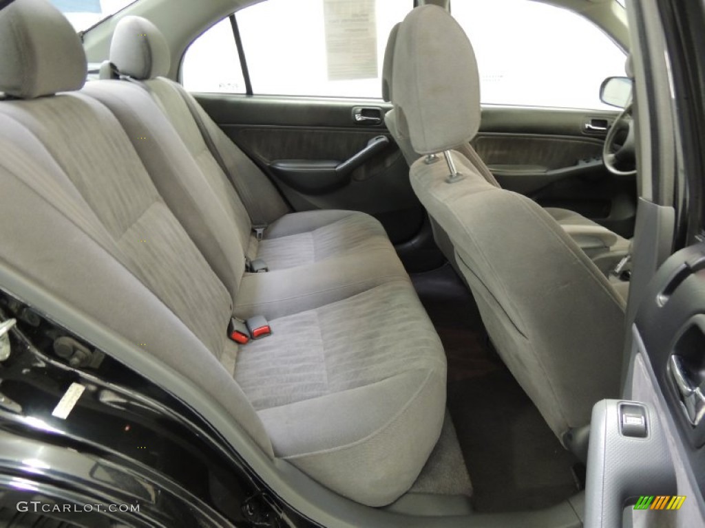 Gray Interior 2004 Honda Civic LX Sedan Photo #77009624