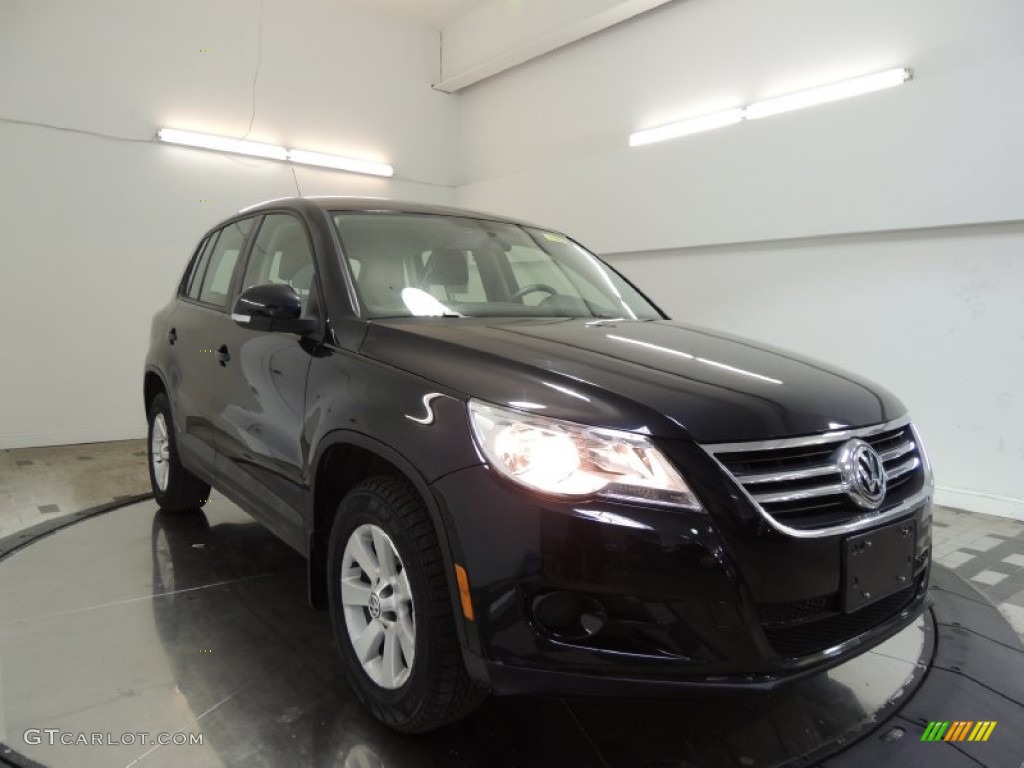 Deep Black Metallic 2010 Volkswagen Tiguan S Exterior Photo #77009724