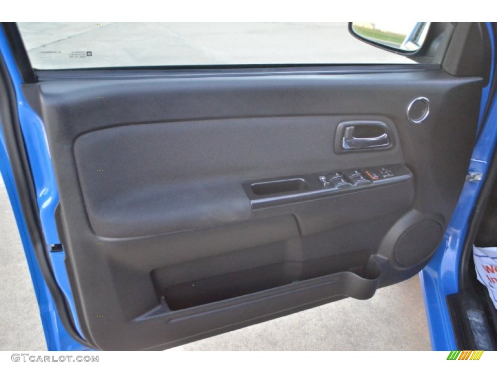 2008 Chevrolet Colorado LT Crew Cab Ebony Door Panel Photo #77010000