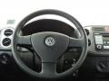 2010 Volkswagen Tiguan Clay Gray Interior Steering Wheel Photo