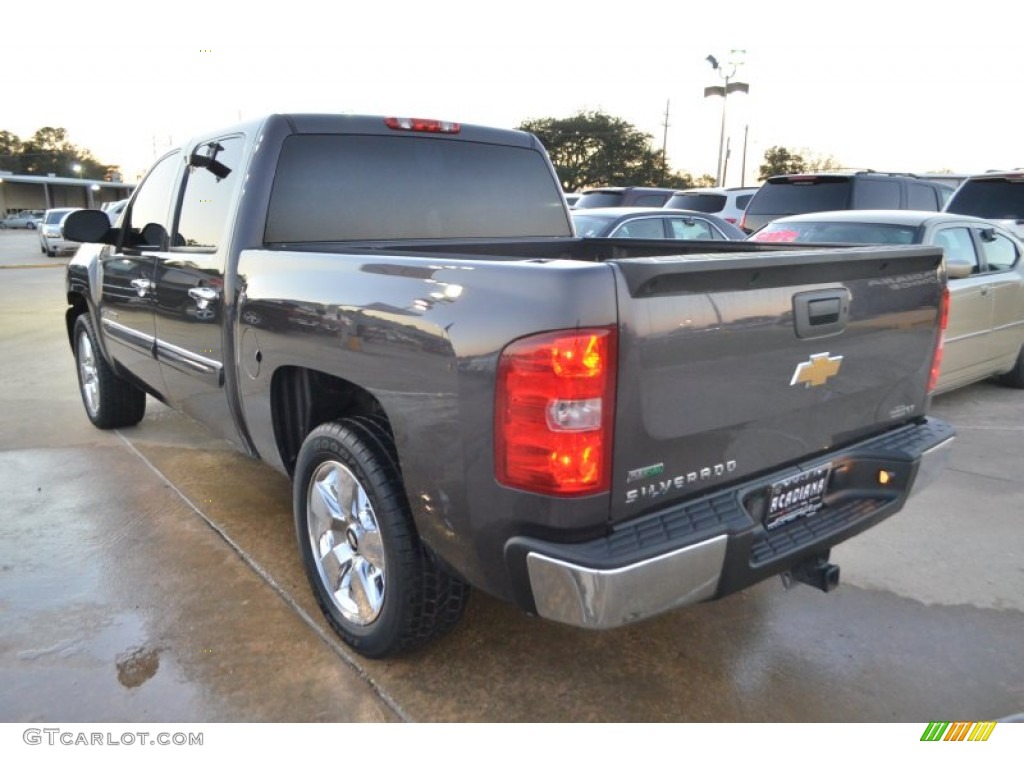 2010 Silverado 1500 LT Crew Cab - Taupe Gray Metallic / Ebony photo #3