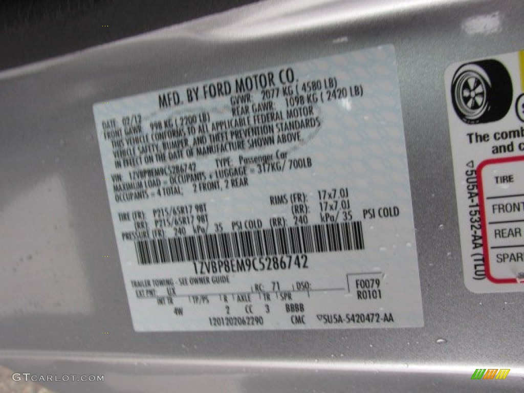 2012 Mustang V6 Premium Convertible - Ingot Silver Metallic / Charcoal Black photo #24