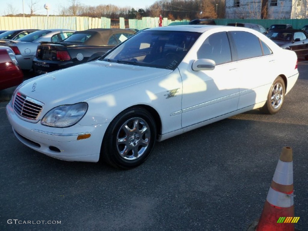 Alabaster White 2002 Mercedes-Benz S 500 Sedan Exterior Photo #77011587