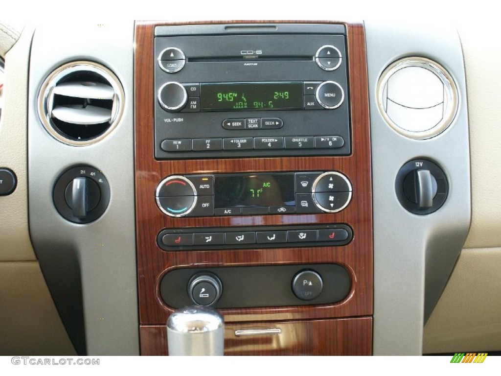 2008 Ford F150 Lariat SuperCrew 4x4 Controls Photo #77011899