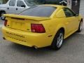 Chrome Yellow 1999 Ford Mustang GT Coupe Exterior