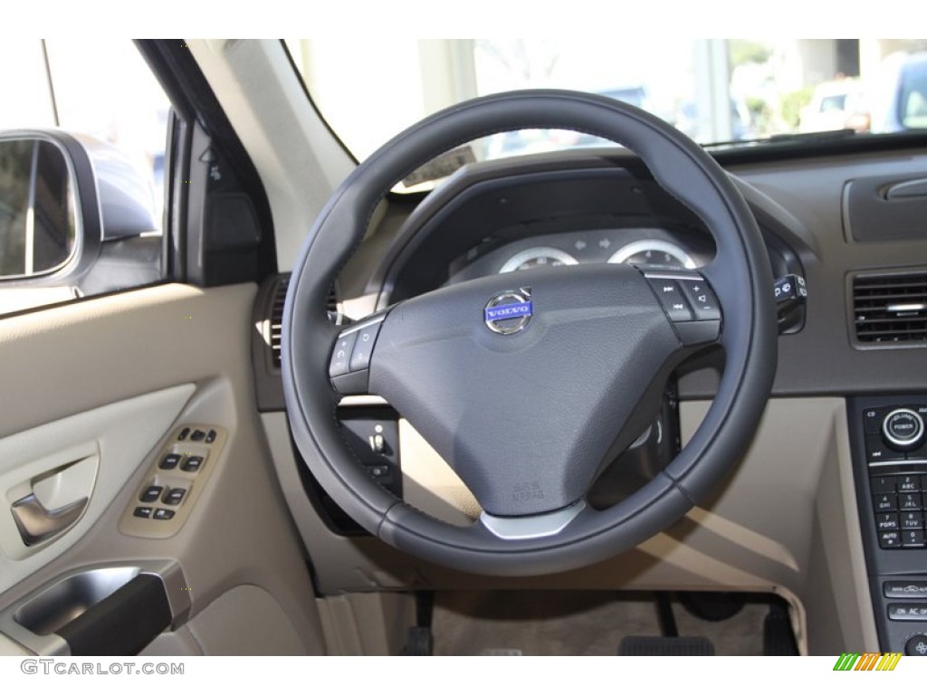 2013 Volvo XC90 3.2 Beige Steering Wheel Photo #77012083